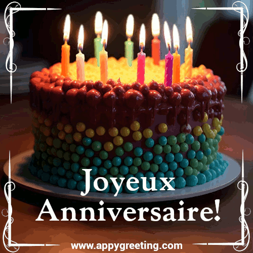 Bougies D anniversaire Gif Anim G teau D anniversaire De